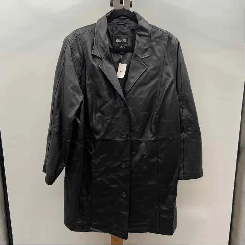 Maggie Barnes Women's Size 1X Black Solid Jacket