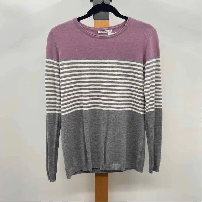 Staccato Women's Size XS Mauve Stripe Sweater