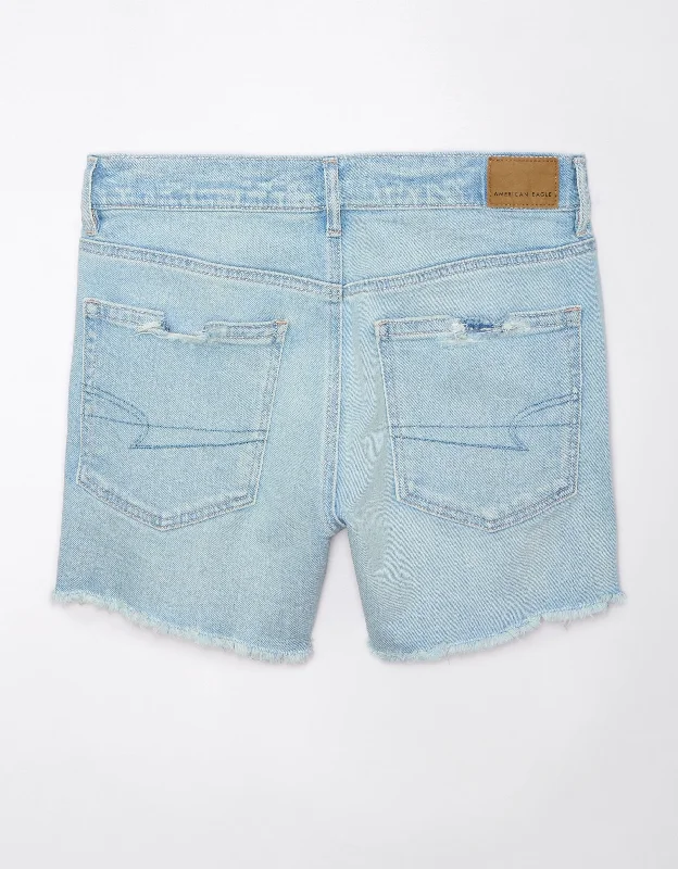 AE Strigid 4" Perfect Ripped Denim Short