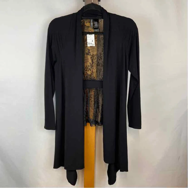 Bisou Bisou Women's Size S Black Lace Cardigan