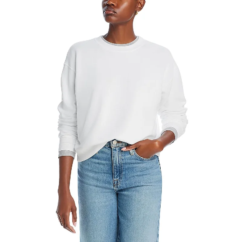 Womens Cotton Comfy Sweatshirt, Crew