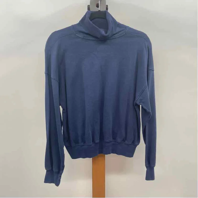 J Crew Women's Size S Navy Solid Long Sleeve Shirt