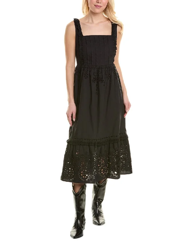 Johnny Was Jesminda Silk Midi Dress