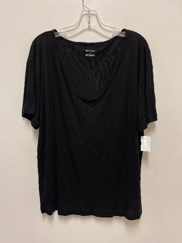 Black Top Short Sleeve Basic Prologue, Size 2x