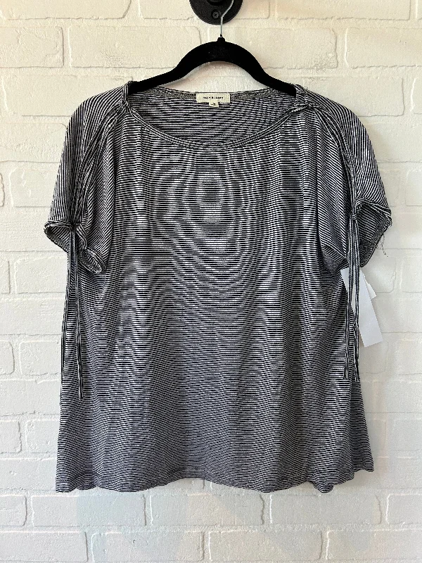 Black & White Top Short Sleeve Max Studio, Size M