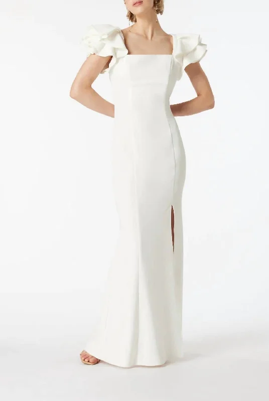 ELLIATT ASTRONOMY MAXI DRESS in Ivory