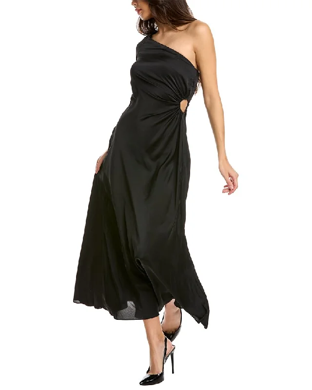 Gabby Skye One-Shoulder Maxi Dress