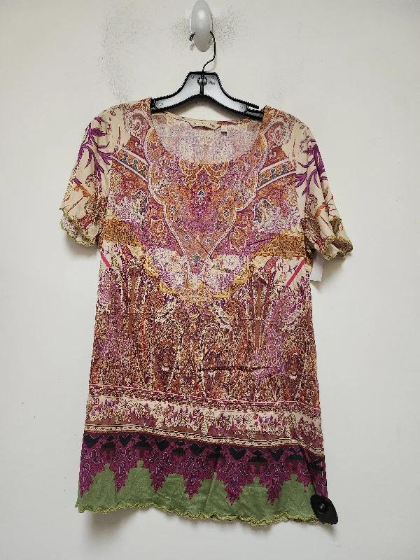 Multi-colored Top Short Sleeve Soft Surroundings, Size M