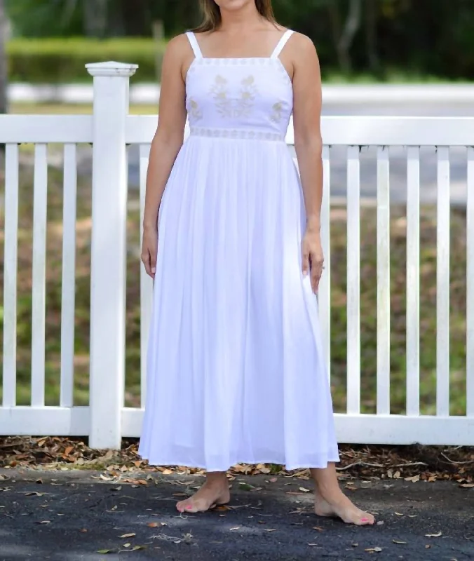 Pure Perfection Maxi Dress in White