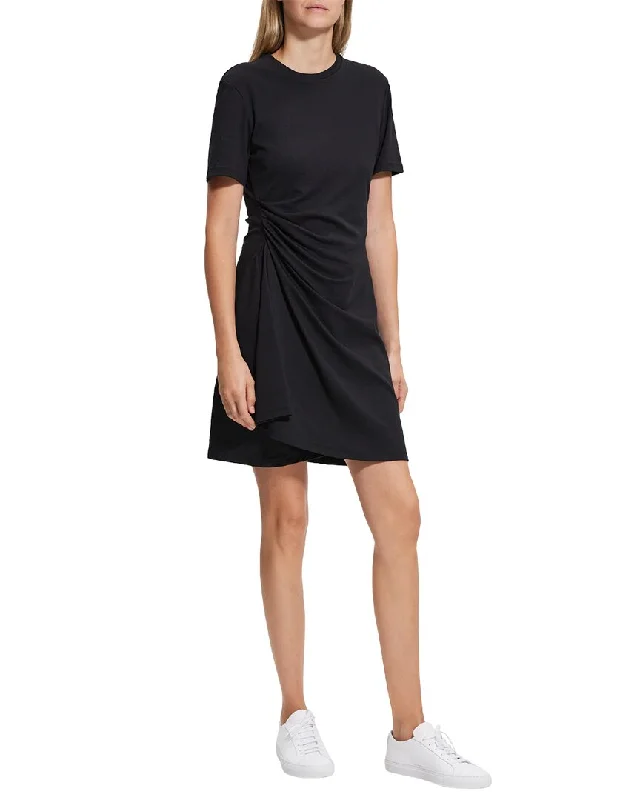 Theory Side Drape Mini Dress