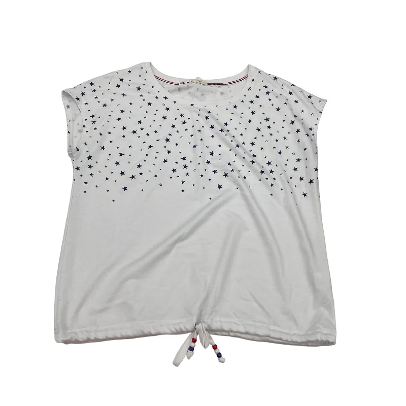 WHITE TOP SS by JANE AND DELANCEY Size:L