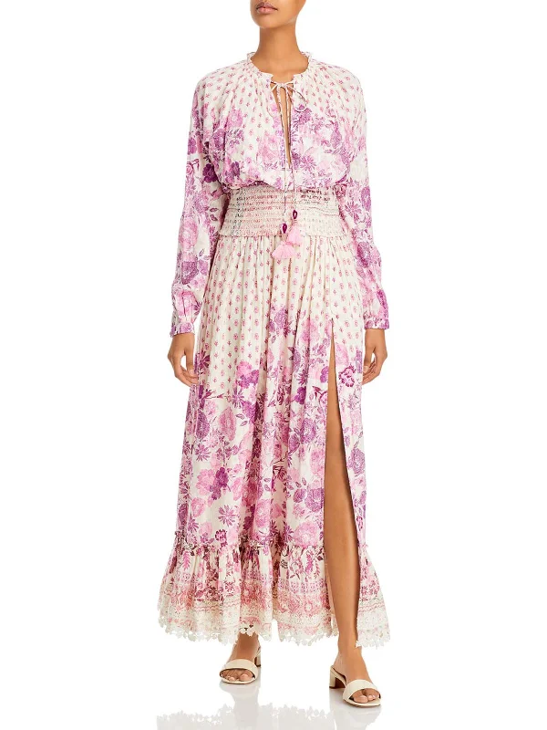 Womens Printed Long Maxi Dress