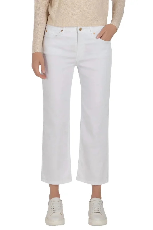 Culotte Jeans In White