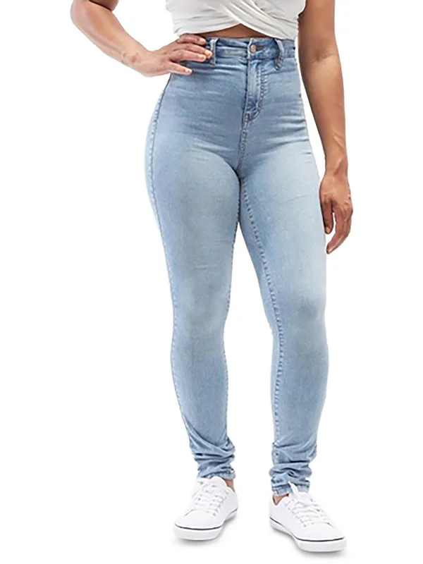 Juniors Womens Stretch Denim Skinny Jeans