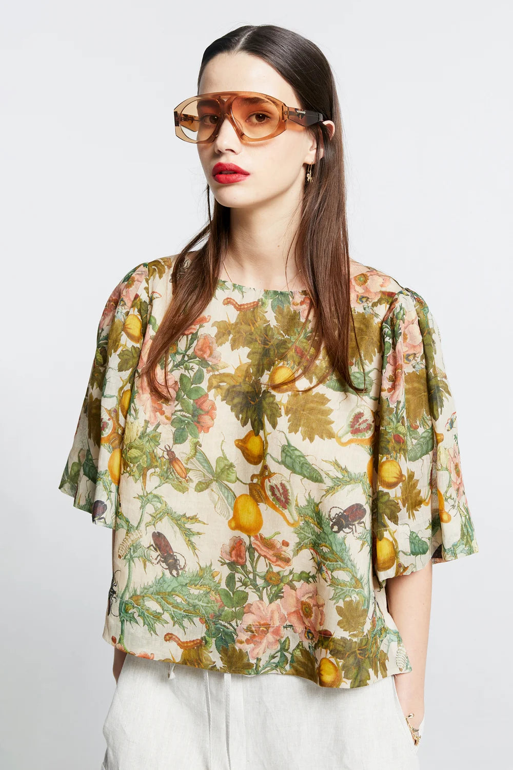 Karen Walker Azalea Top - Macadamia