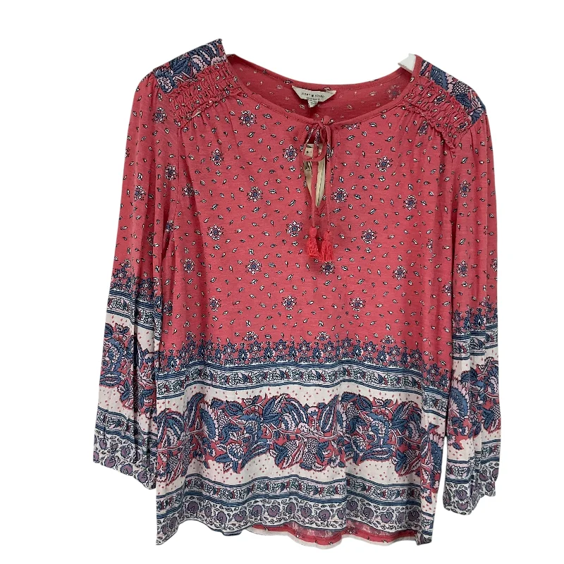 Top Long Sleeve By Lucky Brand In Pink, Size: M