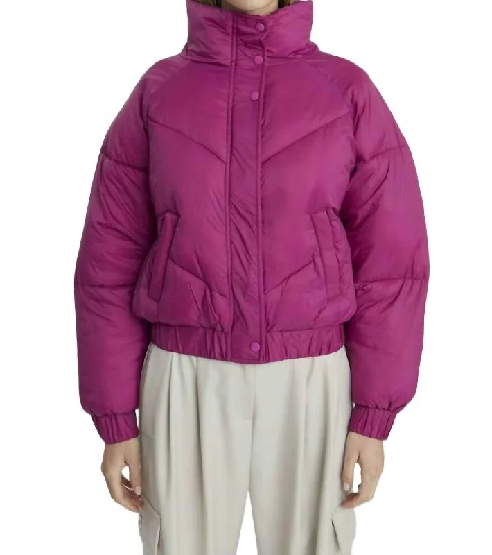 Harrison Puffer Jacket In Orchid