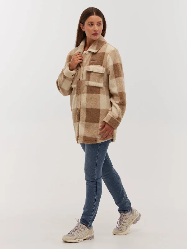 Yelina Oversized Sherpa Overshirt