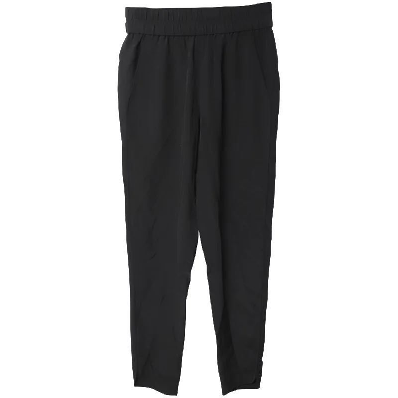 Alexander Wang Straight Leg Trousers in Black Viscose