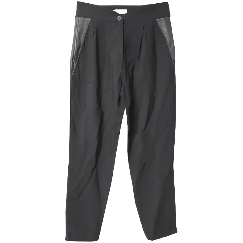 Anine Bing Trousers in Black Viscose