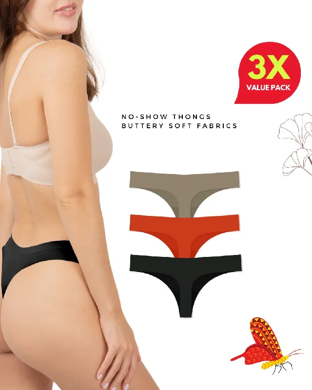 3X Seamless Thongs - Assorted