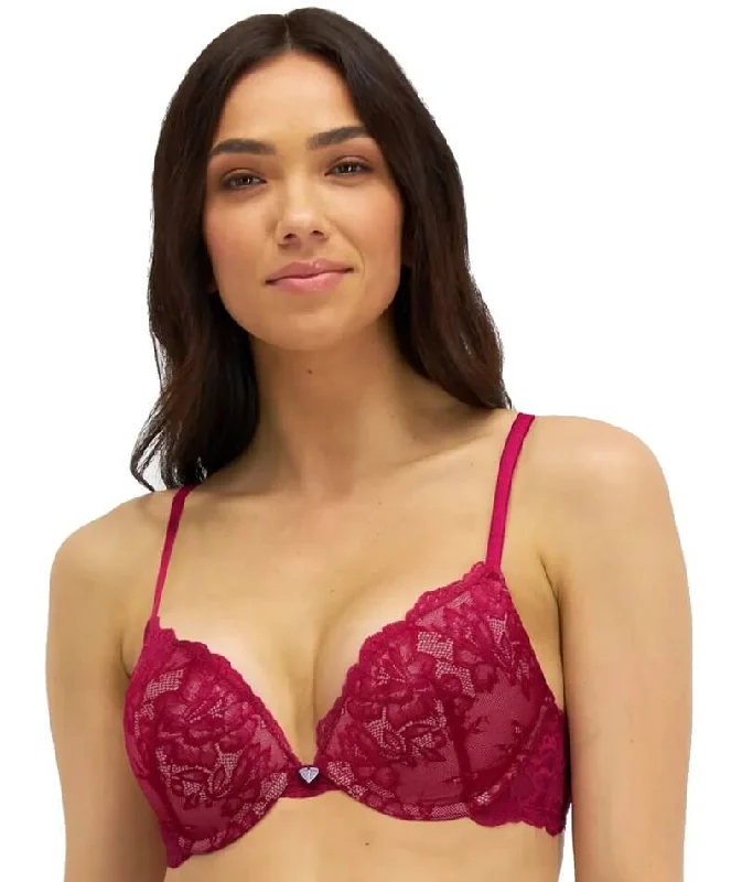 Temple Luxe by Berlei Lace Level 1 Push Up Bra - Persian Red