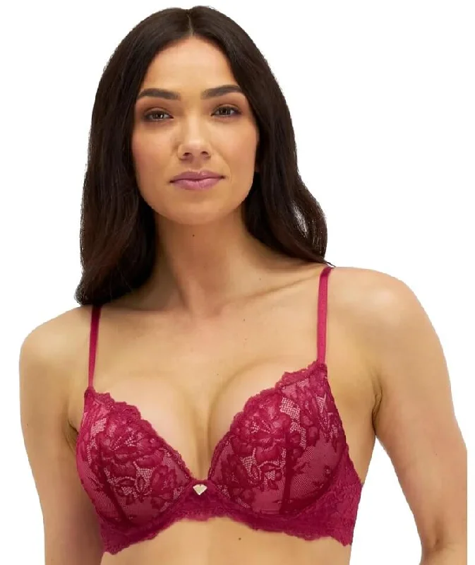 Temple Luxe by Berlei Lace Level 2 Push Up Bra - Persian Red