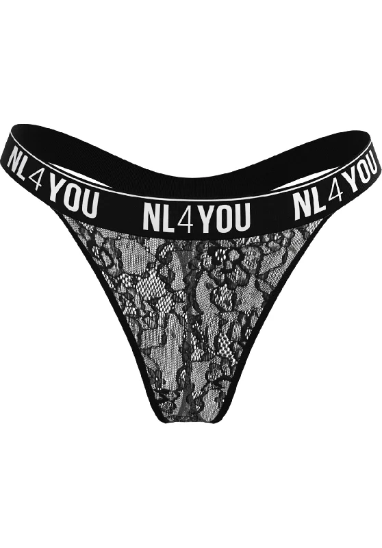 "Black Lace" - Lace Thong/Briefs