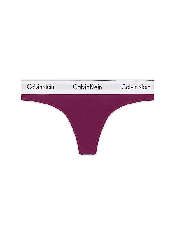 CALVIN KLEIN - MODERN COTTON THONG - PURPLE POTION