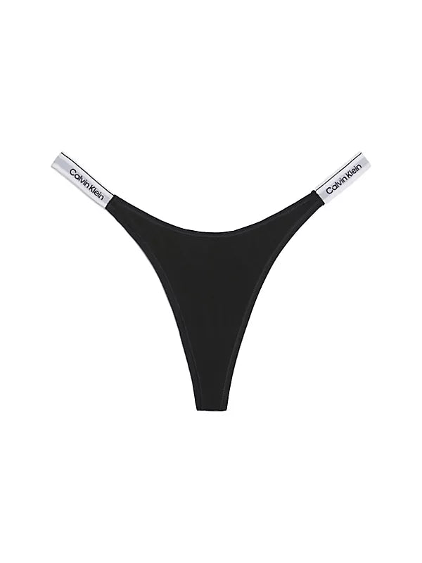 CALVIN KLEIN - MODERN LOGO THONG - BLACK