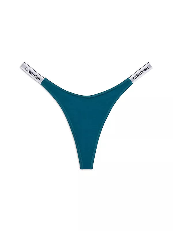 CALVIN KLEIN - MODERN LOGO THONG - GREEN