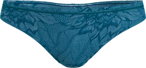 CALVIN KLEIN - SEDUCTIVE COMFORT LACE THONG - OCEAN DEPTHS