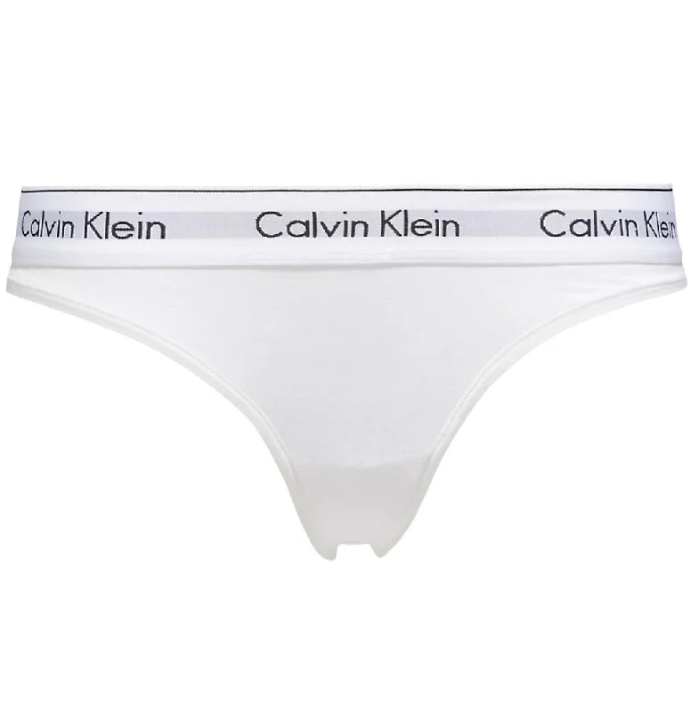 CALVIN KLEIN - MODERN COTTON THONG - WHITE