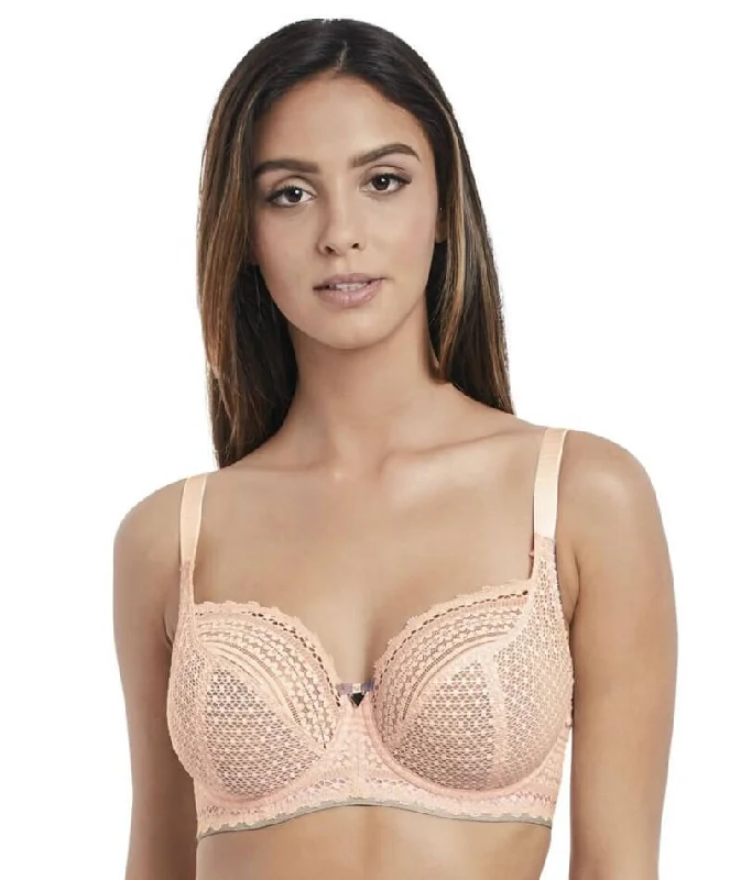 Freya Daisy Lace Underwire Balcony K Cup Bra - Blush