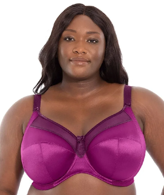 Goddess Keira Underwired Banded Bra - Magenta Mix