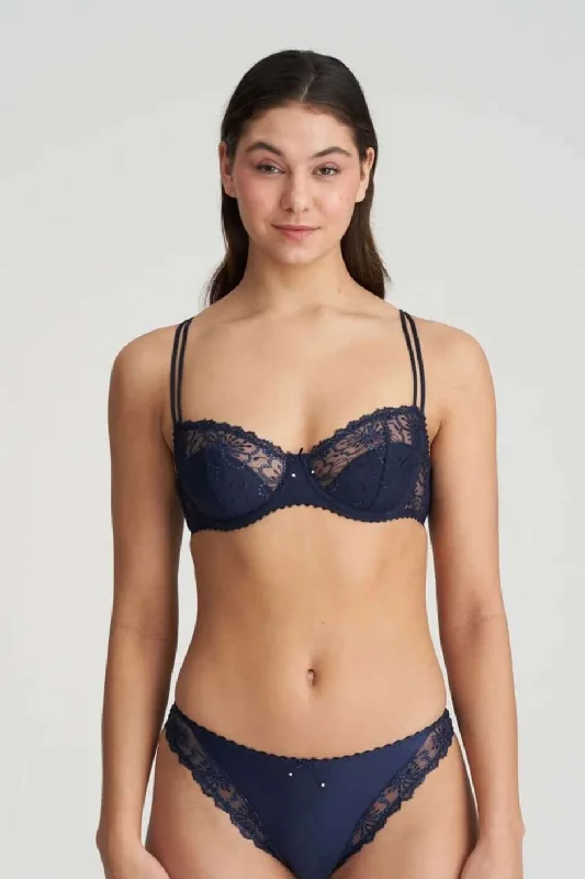 Jane Half Padded Balcony Bra in Velvet Blue 32D