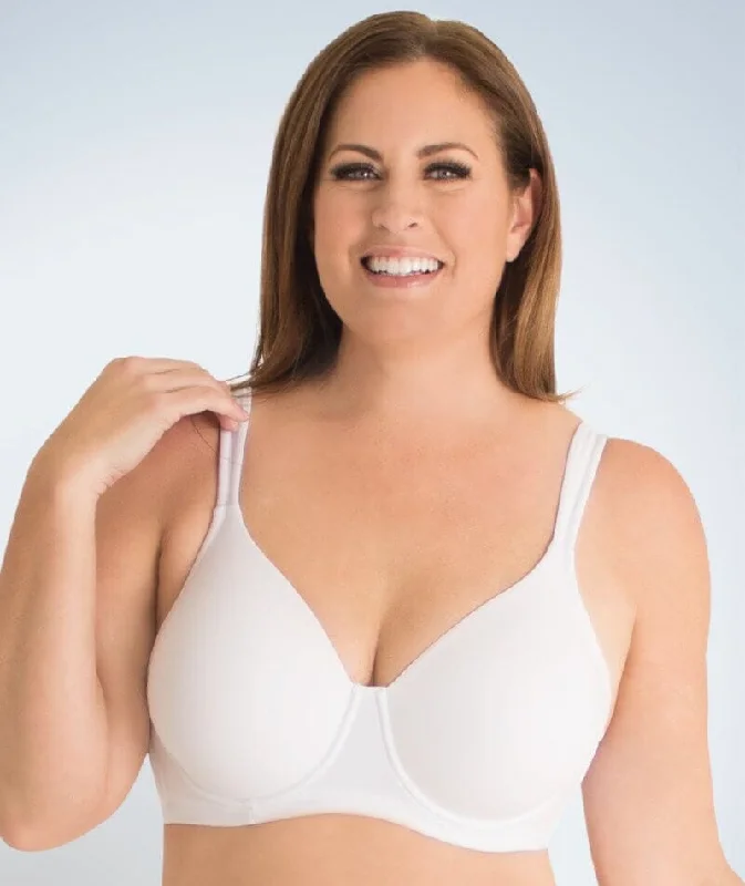 Leading Lady Molded Padded Seamless Non-Underwired Bra - White