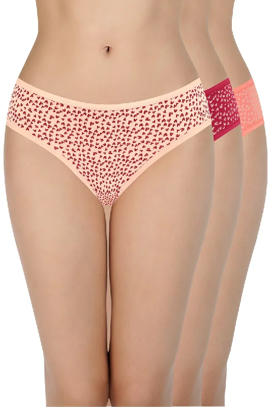 Low Rise Print Bikini Panties (Pack of 3)