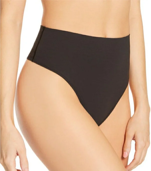 NAOIMI & NICOLE - SLEEK SOLUTIONS THONG - BLACK