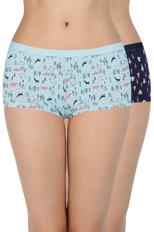 Printed Low Rise Boyshort (Pack of 2)