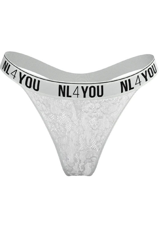 "White Lace" - Lace Thong/Briefs