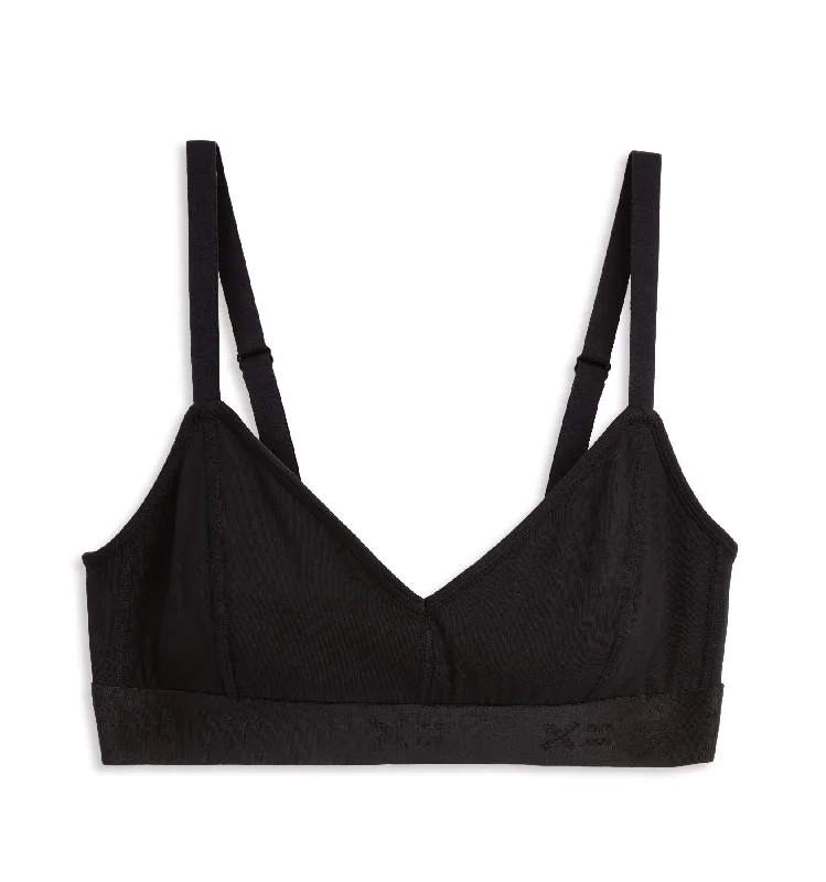 Adjustable Triangle Bralette - TENCEL™ Modal Black