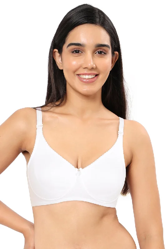 All Day Comfort Non-Padded & Non-Wired Bra - White