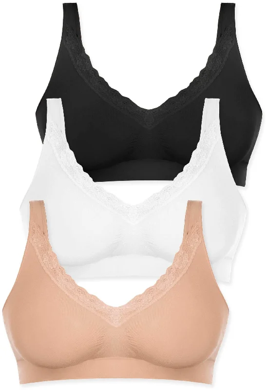 Cotton Rich Pull On Sleep Bra Pack