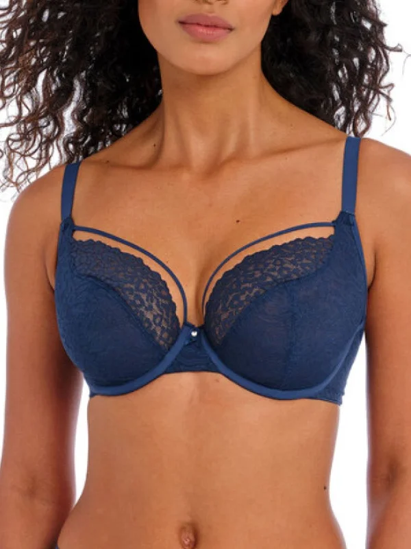 Catwalk Plunge Bra - Midnight