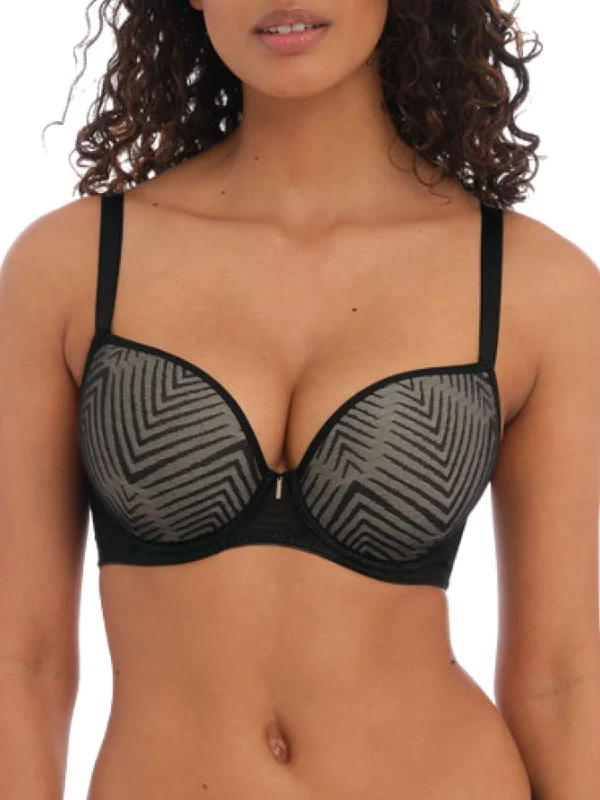 Tailored Plunge T-Shirt Bra - Black