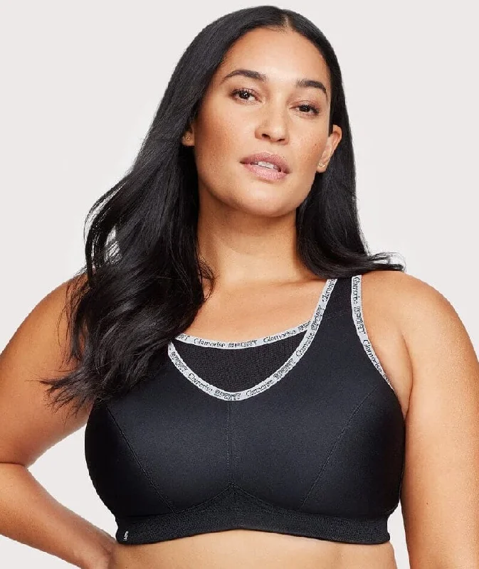 Glamorise No-Bounce Camisole Wire-Free Sports Bra - Black