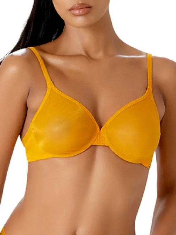 Glossies Sheer Moulded Bra - Mango Sorbet