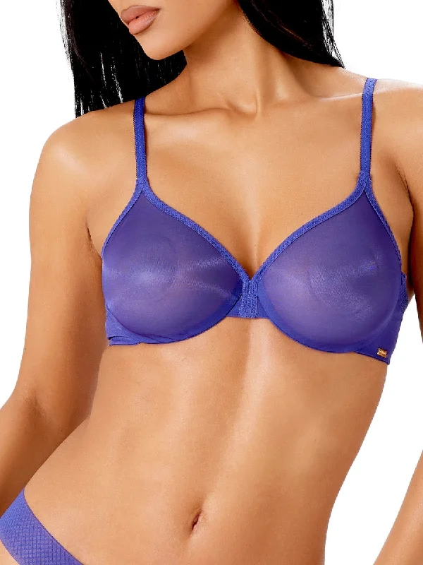 Glossies Sheer Moulded Bra - Spectrum Blue