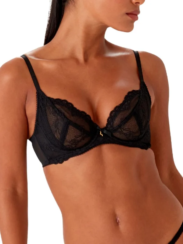 Superboost Lace Plunge Bra - Black